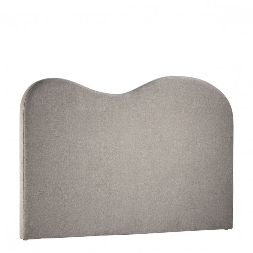 Blanc D'ivoire Tête De Lit SÉRÉNA En Tissu - Gris - 181 X 11 X 122 Cm