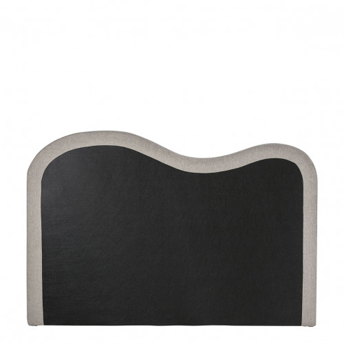 Blanc D'ivoire Tête De Lit SÉRÉNA En Tissu - Gris - 181 X 11 X 122 Cm