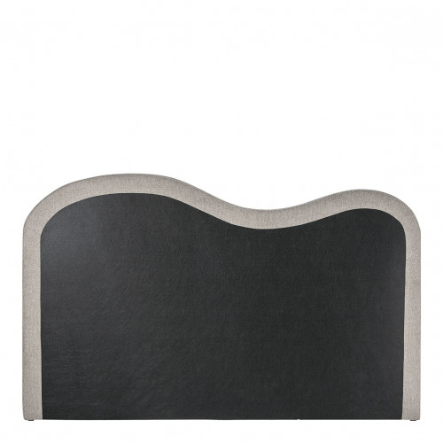 Blanc D'ivoire Tête De Lit SÉRÉNA En Tissu - Gris - 201 X 11 X 125 Cm