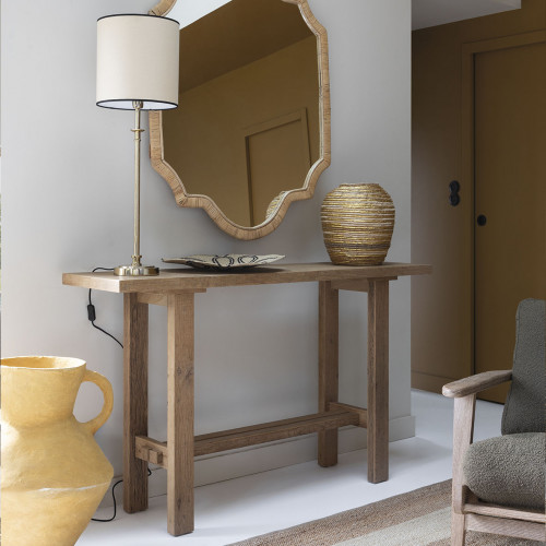 Blanc D'ivoire Vase Amphore Décoratif CALISTA En Papier Maché - ø 45 X 60 Cm