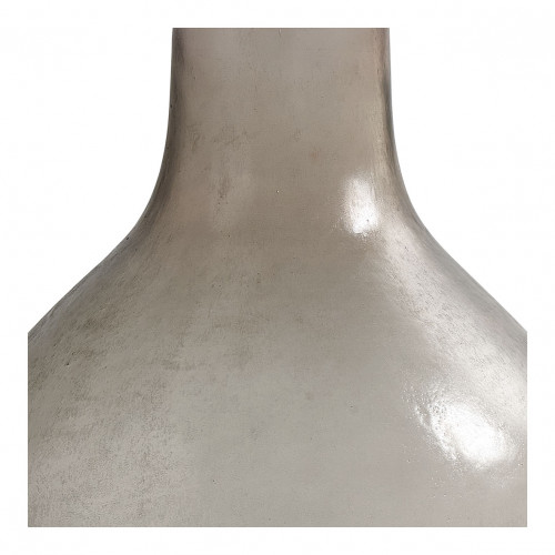 Blanc D'ivoire Vase Bonbonne JEANNE En Verre Givré Rose - Petit Modèle - H. 37 Cm