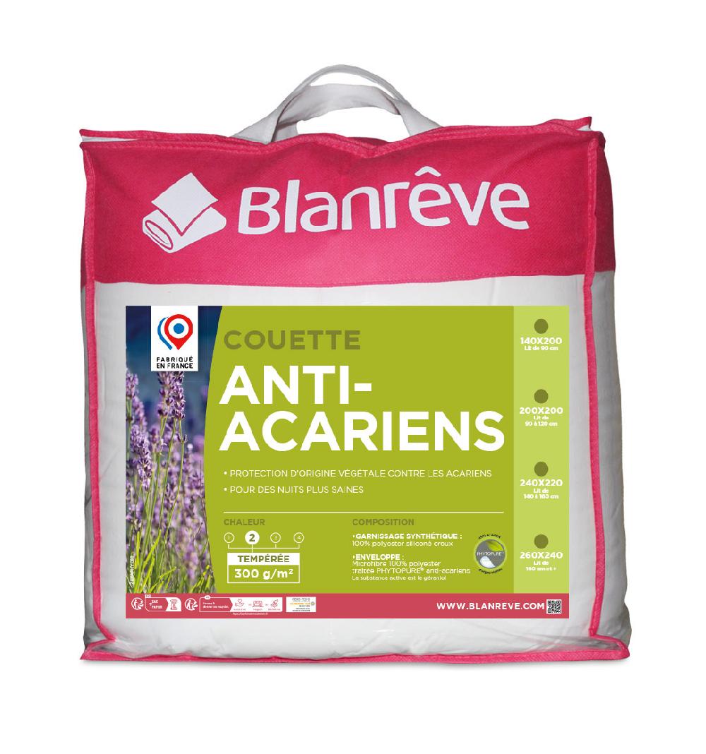 blanrêve Couette chaude anti-acariens BI-OME® (de 140x200 à 240x260)