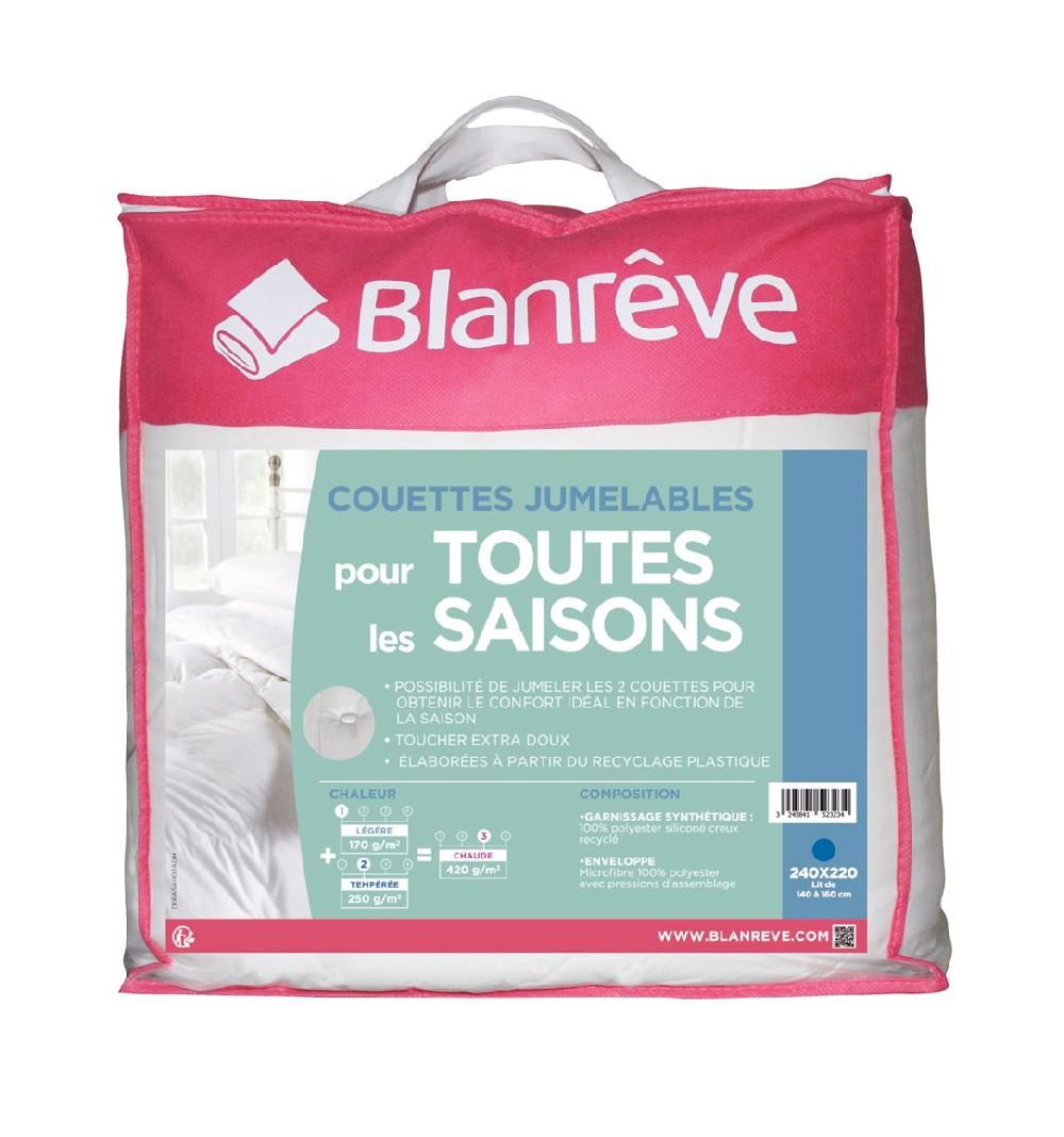 blanrêve Couette synthétique Très Chaude (de 140x200 à 240x260)