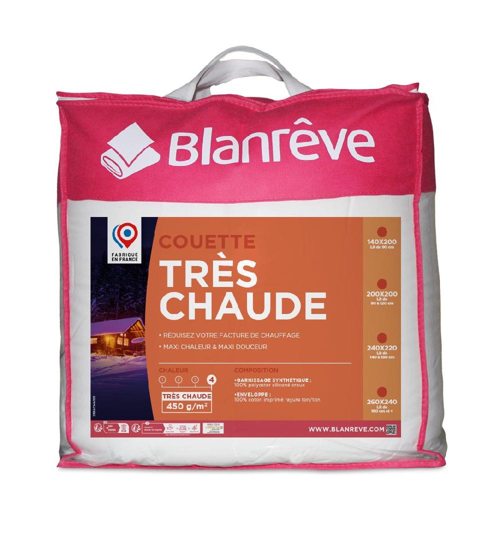 blanrêve Couette synthétique Très Chaude (de 140x200 à 240x260)