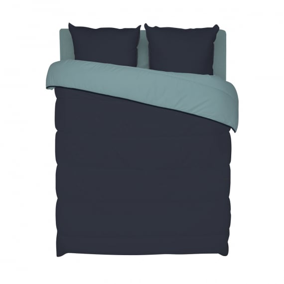 Bleu Calin Couette La Microfibre Contraste