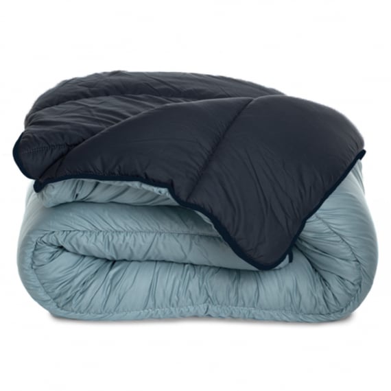 bleu calin Couette La Microfibre Contraste