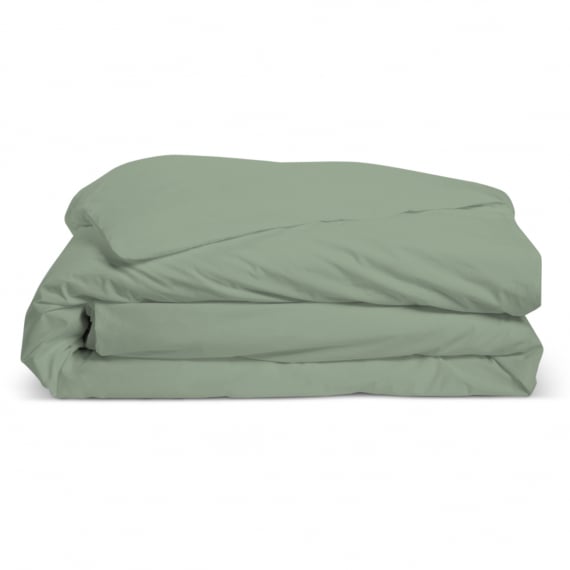 bleu calin Housse de couette percale - Couleur Sauge