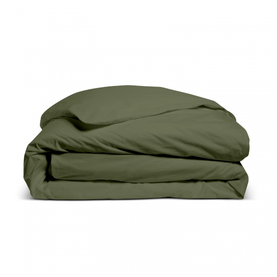 bleu calin Housse de couette percale - Kaki