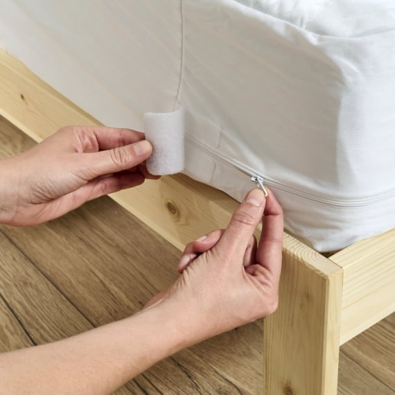 Bleu Calin La Housse De Matelas Intégrale