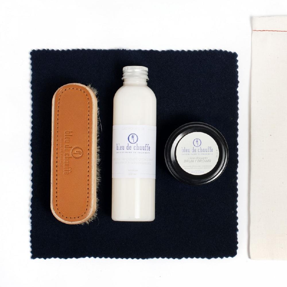 Bleu De Chauffe Kit Entretien Sac Cuir - Brun