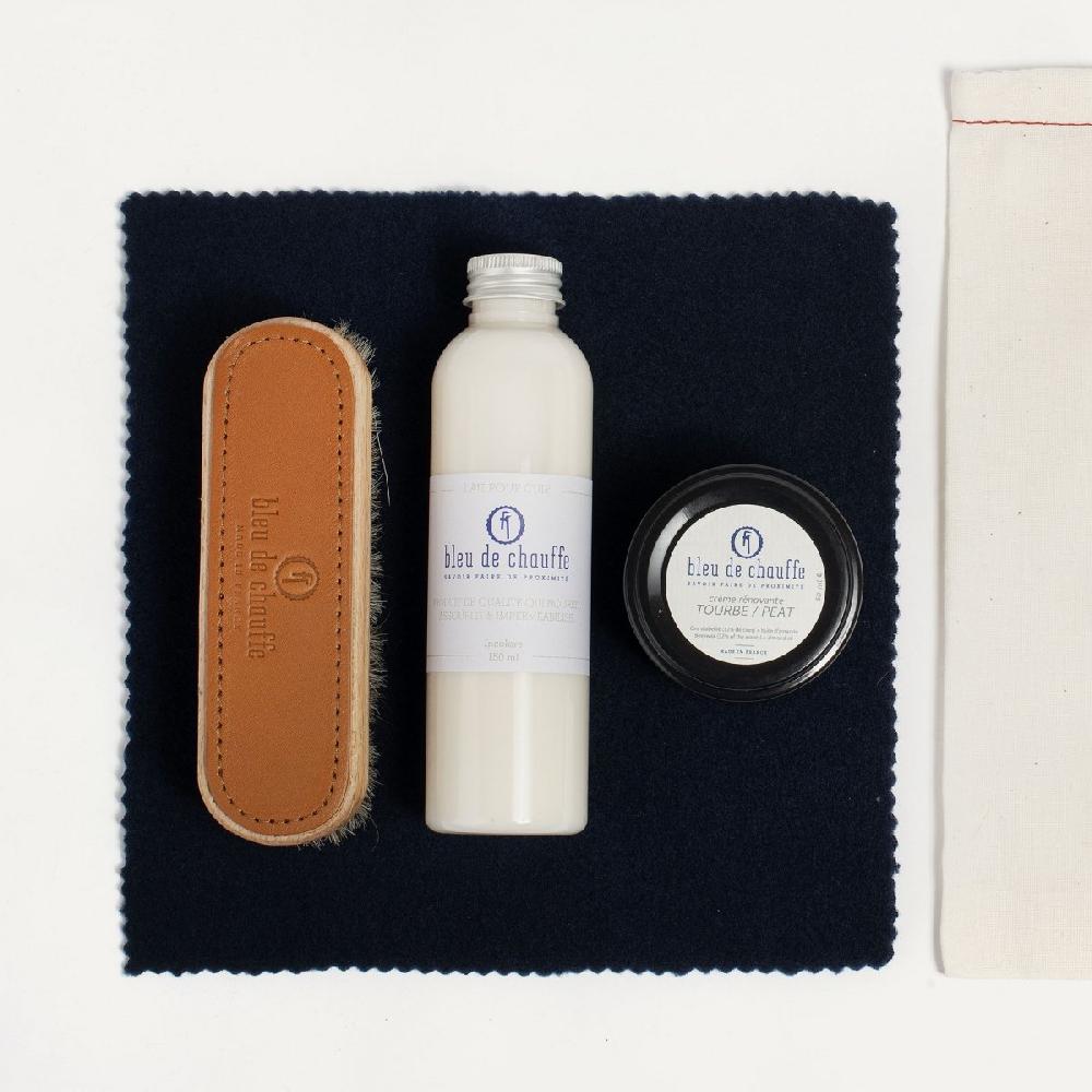 Bleu De Chauffe Kit Entretien Sac Cuir - Tourbe