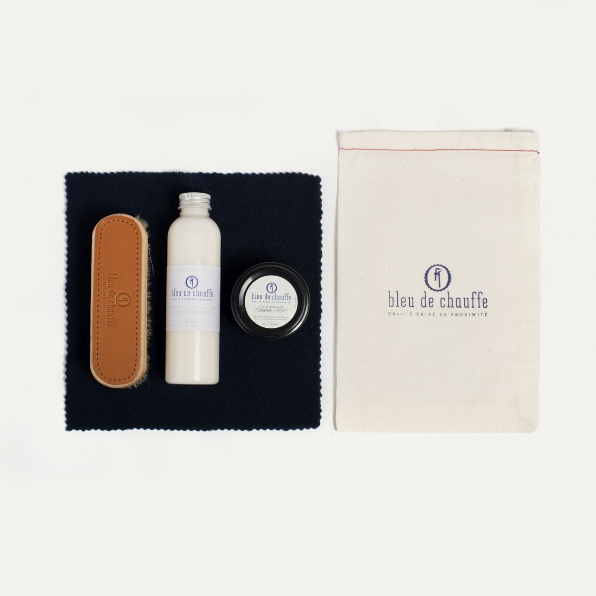 bleu de chauffe Kit entretien sac cuir - Tourbe