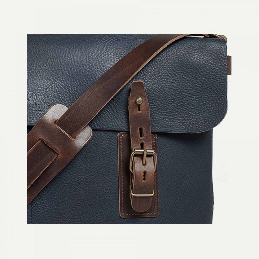 Bleu De Chauffe Patte Besace Lucien - Pain Brûlé