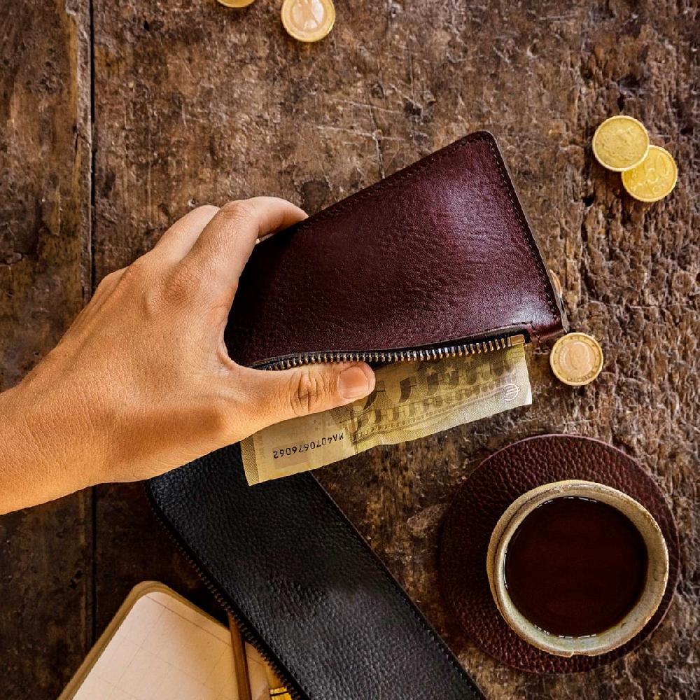 Bleu De Chauffe Porte Monnaie Zippé Pognon / L - Musk