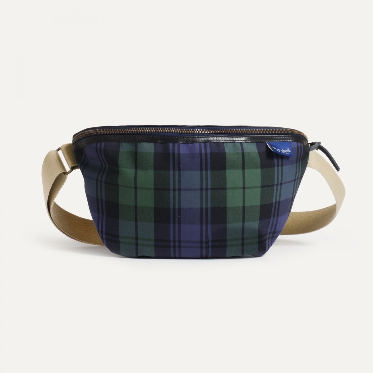 bleu de chauffe Sac Banane New Beat XL - Tartan Bleu