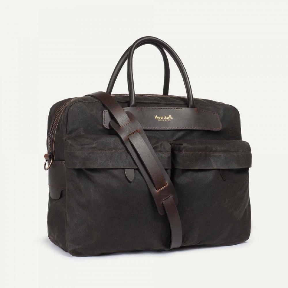 Bleu De Chauffe Sac Business Hélios - Kaki Waxé