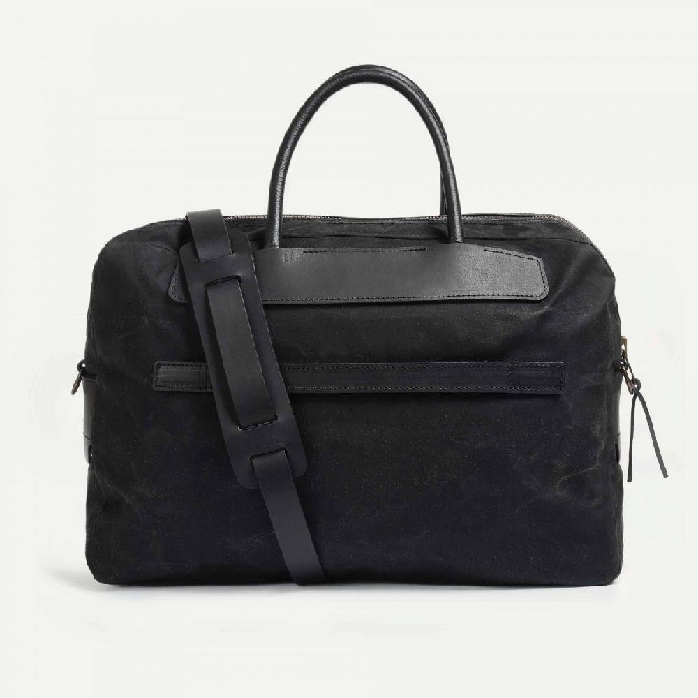 Bleu De Chauffe Sac Business Hélios - Noir Waxé