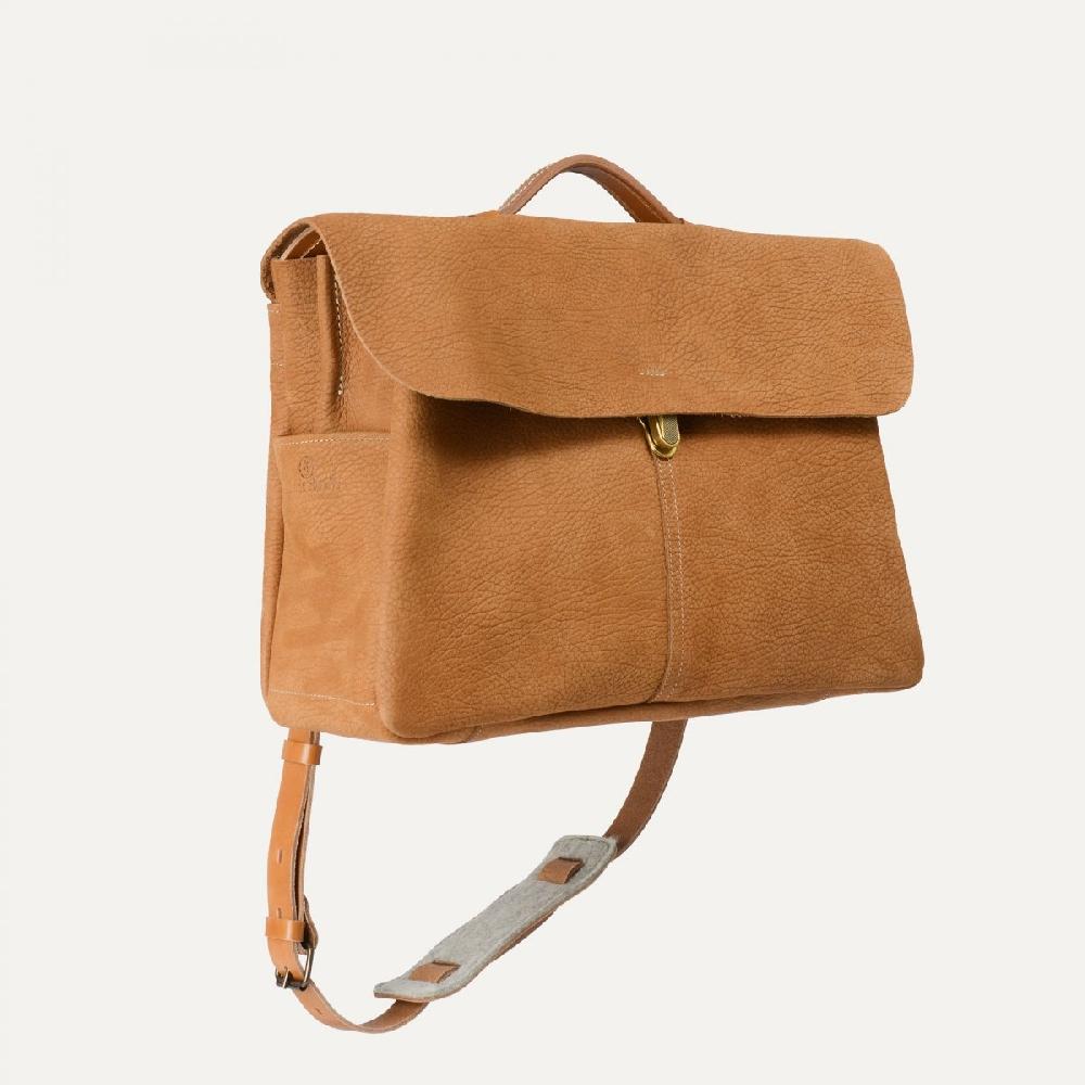 Bleu De Chauffe Sac Cartable Charles - Soft Camel