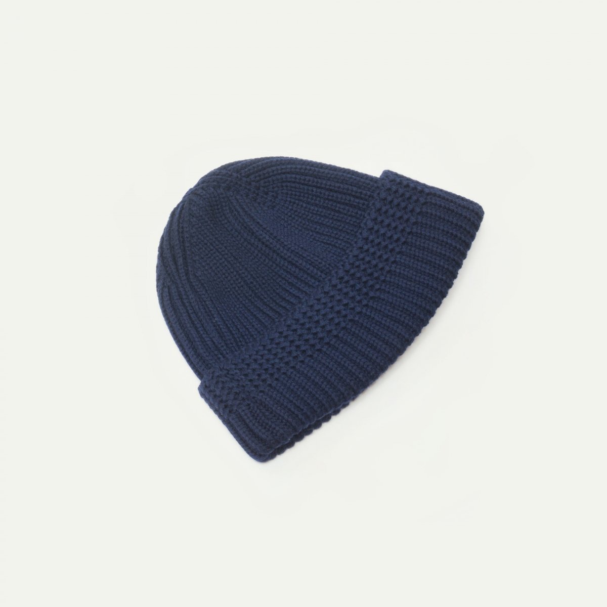 Bleu De Chauffe Bonnet Le Guilvinec En Laine Mérinos - Bleu Marine - Bonnet Marin