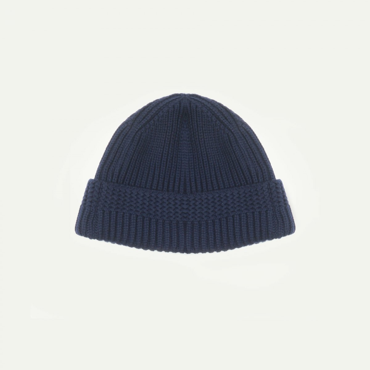 bleu de chauffe Bonnet Le Guilvinec en laine mérinos - Bleu Marine - Bonnet marin