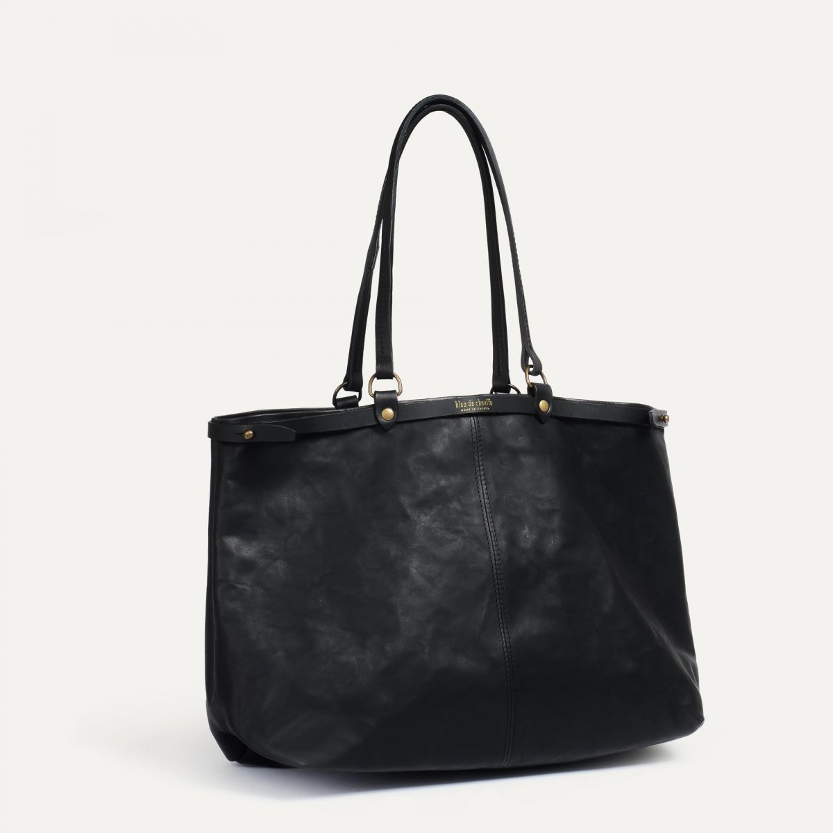 Bleu De Chauffe Cabas Adele - Noir - Cabas Femme En Cuir - Made In France
