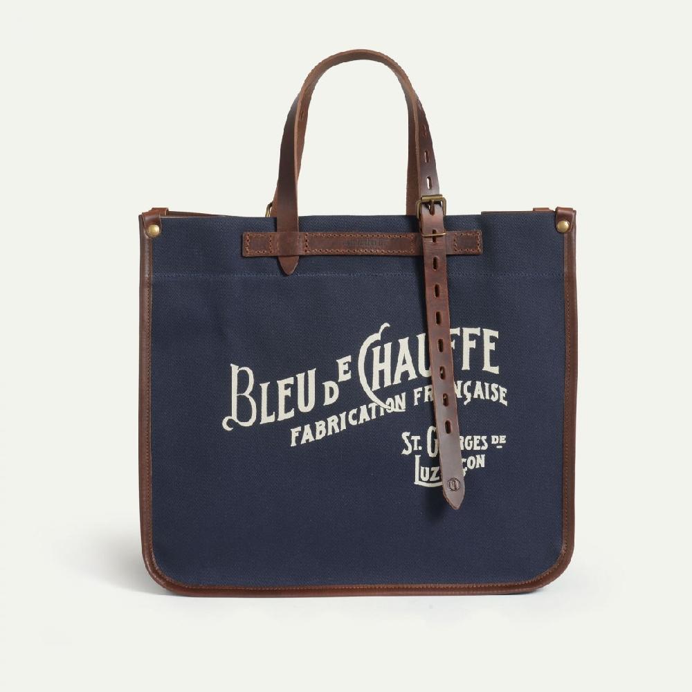 bleu de chauffe Cabas Bazar - Bleu Marine - Sac cabas Homme et Femme - Bleu de Chauffe