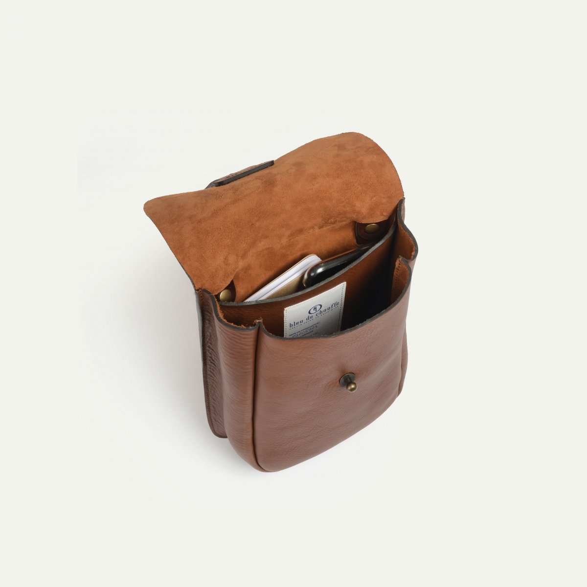 Bleu De Chauffe Cartouchière Cartel - Cuba Libre - Sac Bandoulière Cuir - Sac Bandoulière Cuir Homme - Sac à Main Cuir Femme