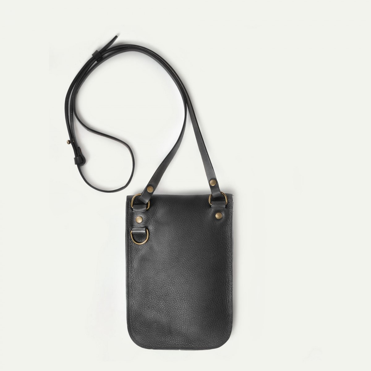 Bleu De Chauffe Cartouchière Cartel - Noir - Sac Bandoulière Cuir - Sac Bandoulière Cuir Homme - Sac à Main Cuir Femme