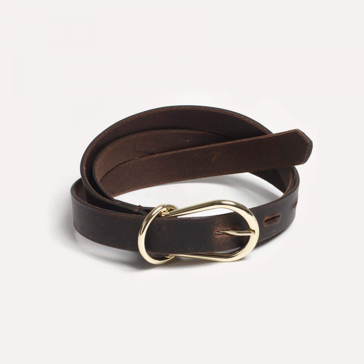 Bleu De Chauffe Ceinture Cuir Cléo - Fabrication Artisanale I Made In France