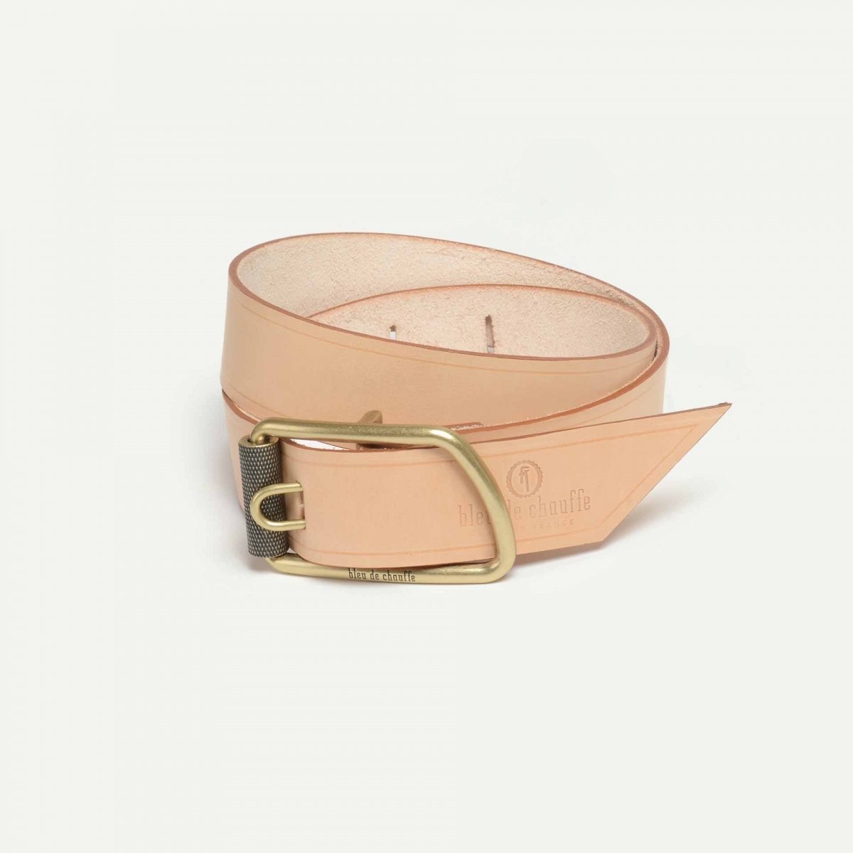 Bleu De Chauffe Ceinture Cuir Homme Tendance Maillon - Made In France