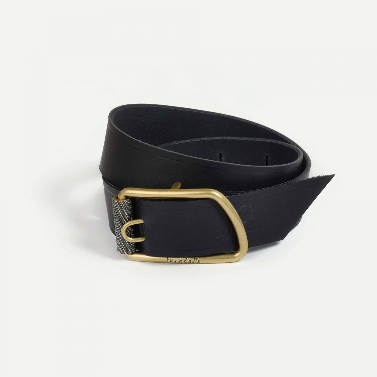 Bleu De Chauffe Ceinture Cuir Homme Tendance Maillon - Made In France