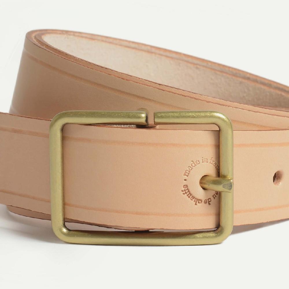 Bleu De Chauffe Ceinture Cuir Naturel - Fabrication Artisanale I Made In France