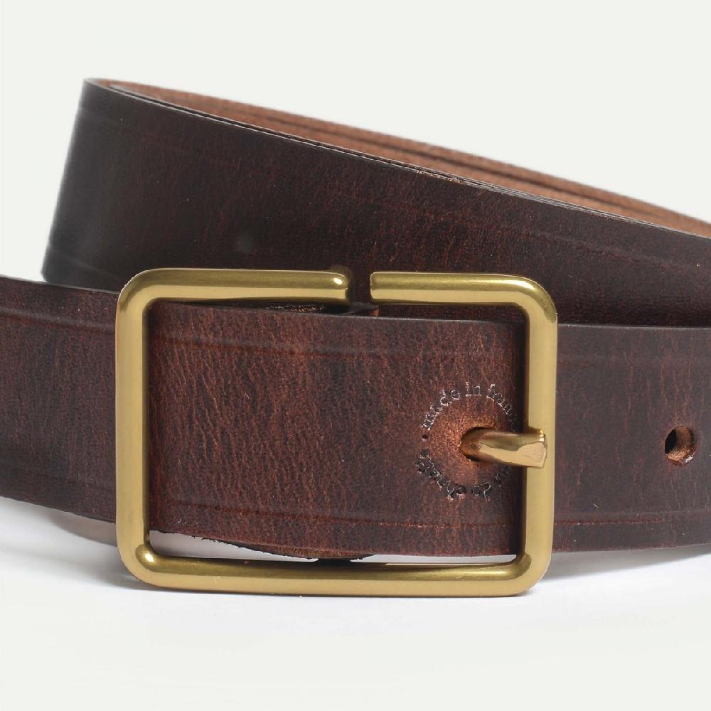 Bleu De Chauffe Ceinture Cuir Naturel - Fabrication Artisanale I Made In France