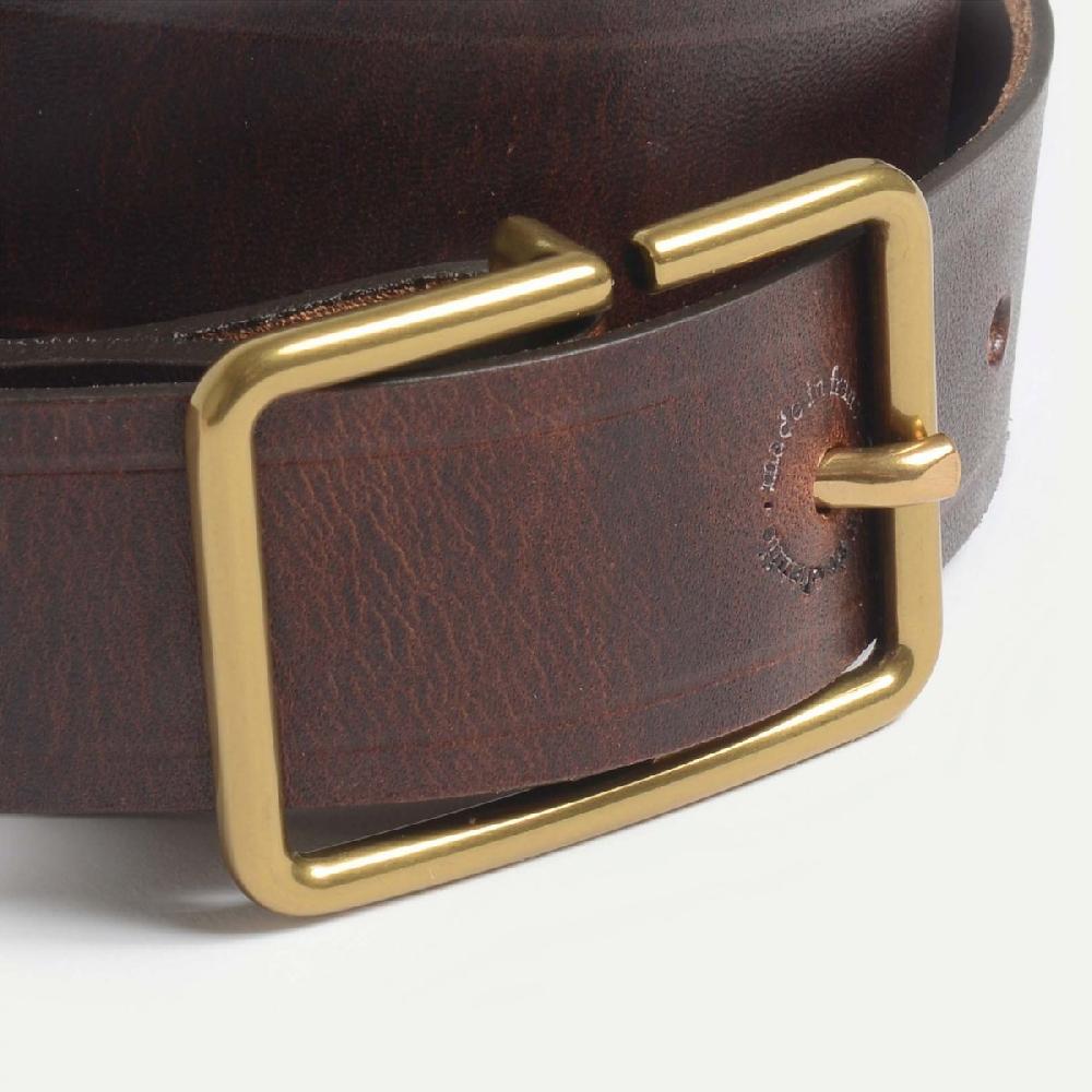 Bleu De Chauffe Ceinture Cuir Naturel - Fabrication Artisanale I Made In France