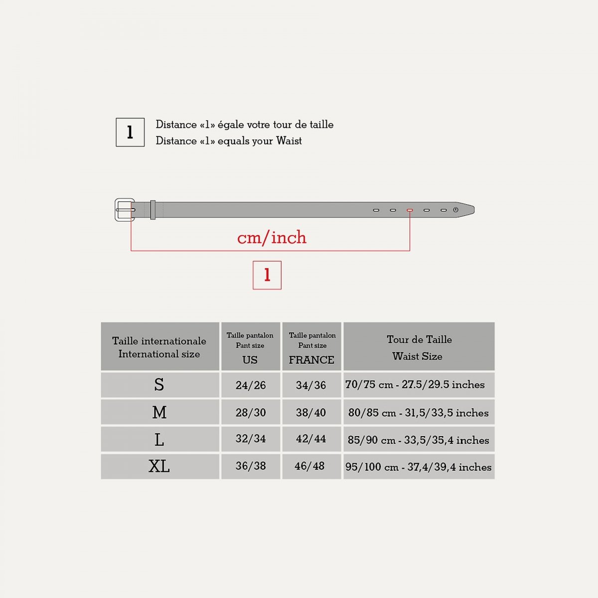 Bleu De Chauffe Ceinture Homme En Cuir Noir - Made In France - Ceinture Manille