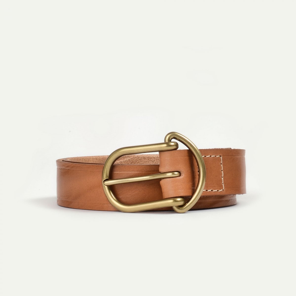 Bleu De Chauffe Ceinture Homme Manchette - Naturel - Ceinture Cuir Homme Fabriquée En France