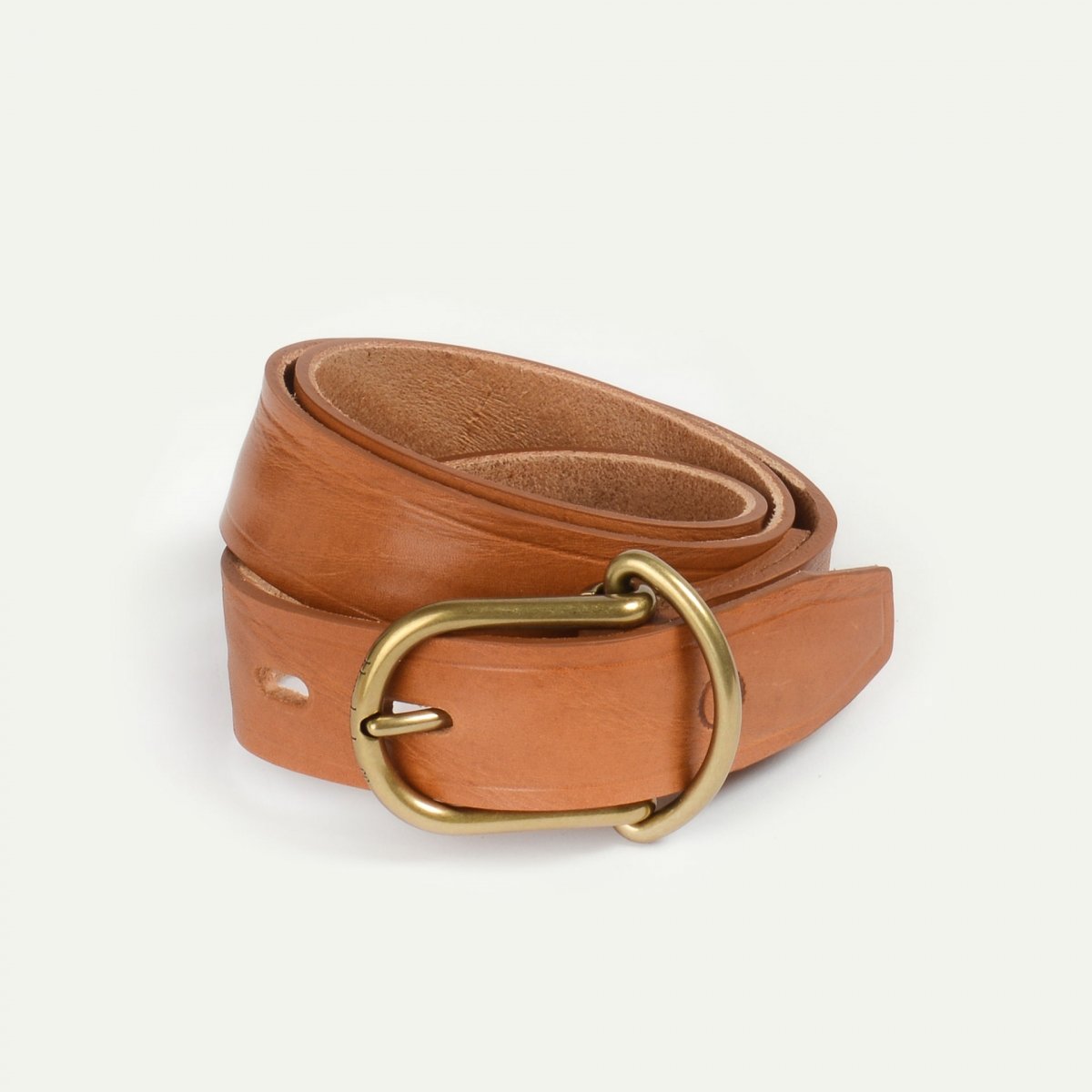 Bleu De Chauffe Ceinture Homme Manchette - Naturel - Ceinture Cuir Homme Fabriquée En France