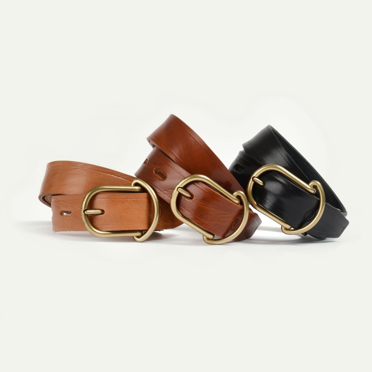 Bleu De Chauffe Ceinture Homme Manchette - Naturel - Ceinture Cuir Homme Fabriquée En France