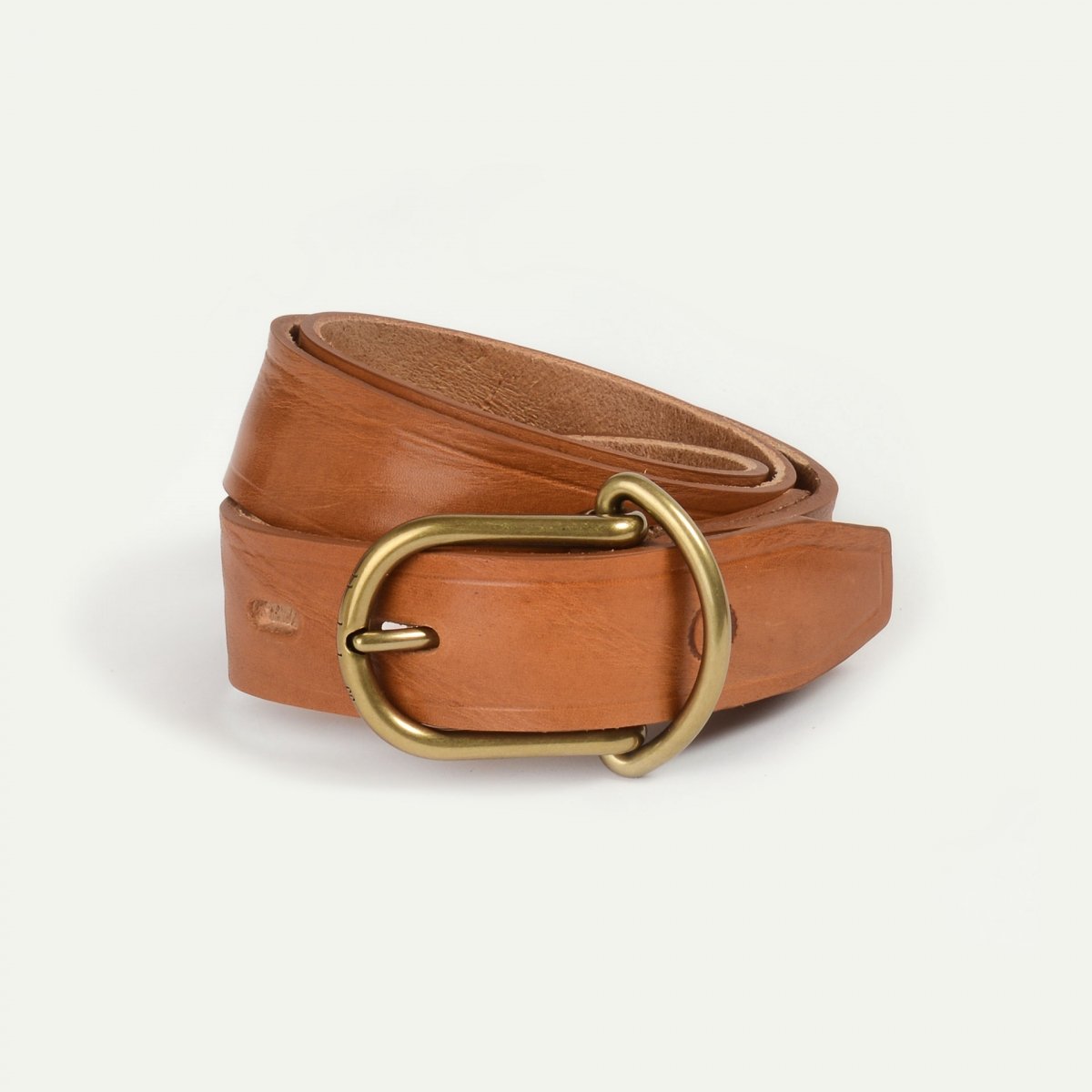 bleu de chauffe Ceinture Homme Manchette - Naturel - Ceinture cuir Homme Fabriquée en France