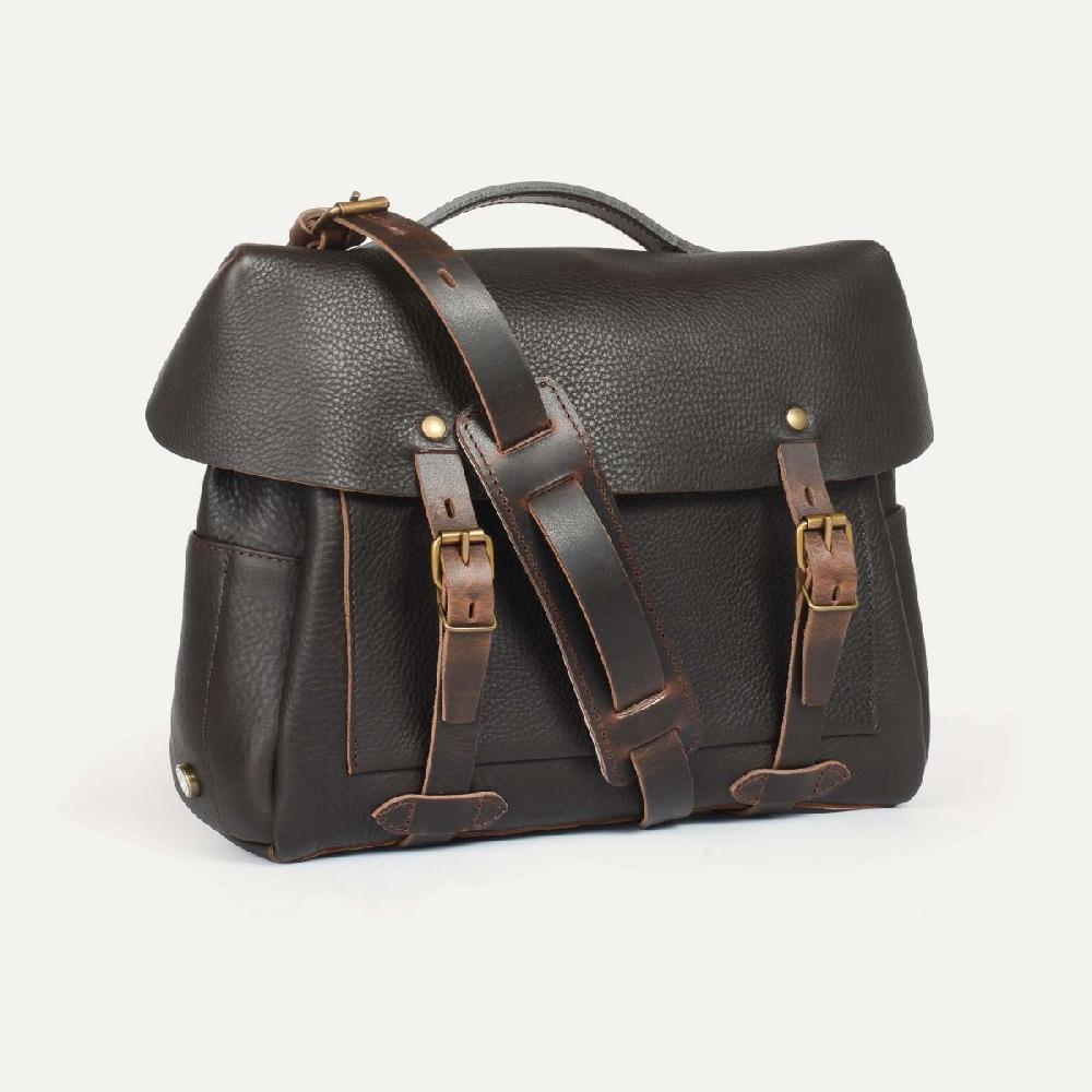 bleu de chauffe Eclair Heroes - Sac moto cuir Marron brun bleu de chauffe Eclair Heroes - Sac moto cuir Marron brun