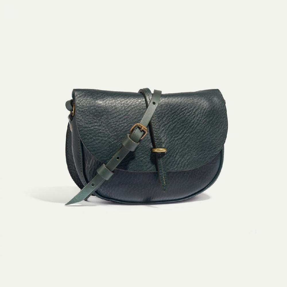 Bleu De Chauffe Java - Vert - Sac à Main Cuir Femme - Fabriqué En France