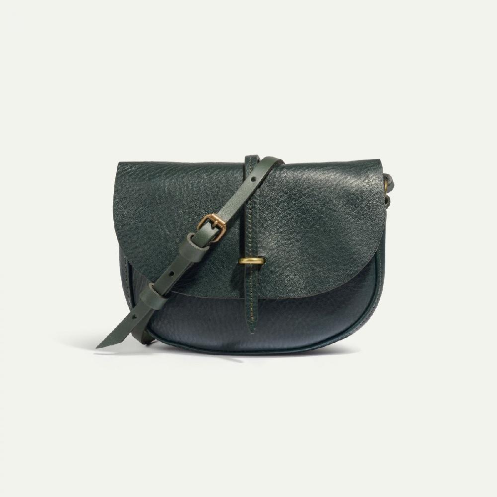 bleu de chauffe Java - Vert - Sac à main Cuir Femme - Fabriqué en France