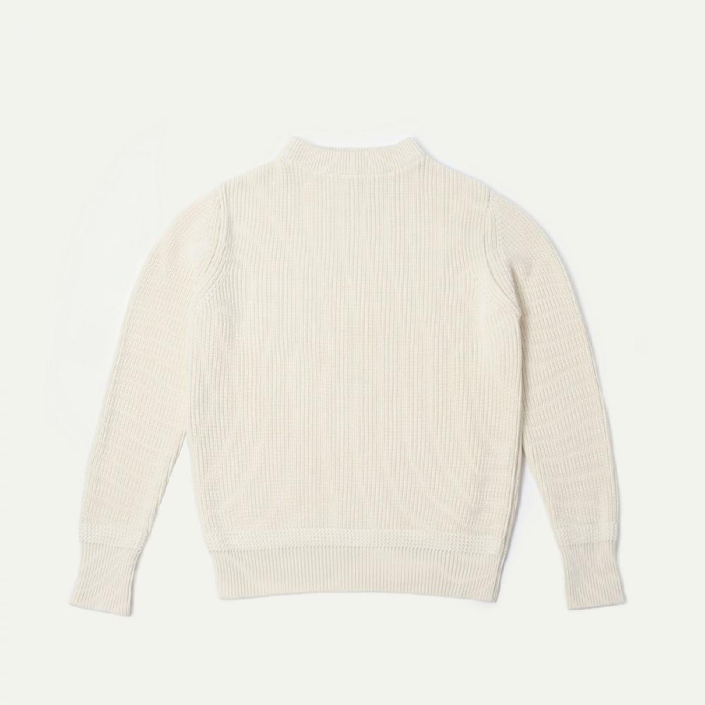bleu de chauffe LE PULL CANCALE - Le pull fabriqué en France - Ecru