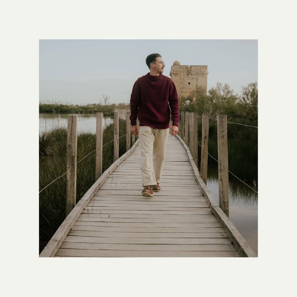 Bleu De Chauffe LE PULL CANCALE - Le Pull Marin Made In France - Bordeaux