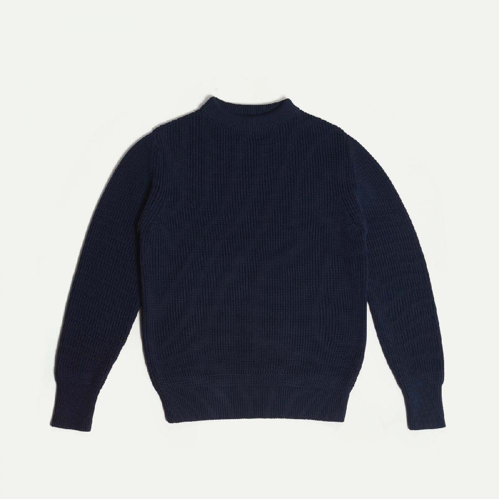 bleu de chauffe LE PULL CANCALE Le Pull Marin Made in France By Bleu de Chauffe - Bleu Marine