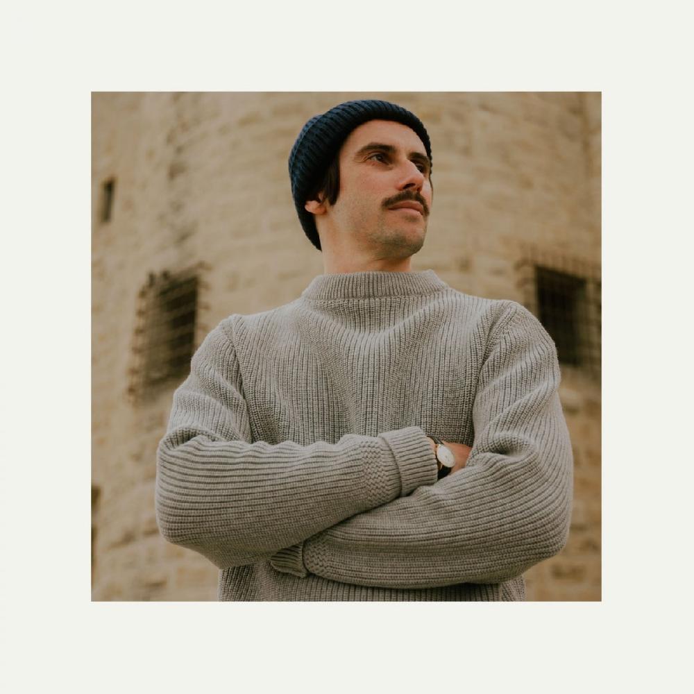 Bleu De Chauffe LE PULL CANCALE - Le Pull Marin Pour Homme By Bleu De Chauffe - Gris
