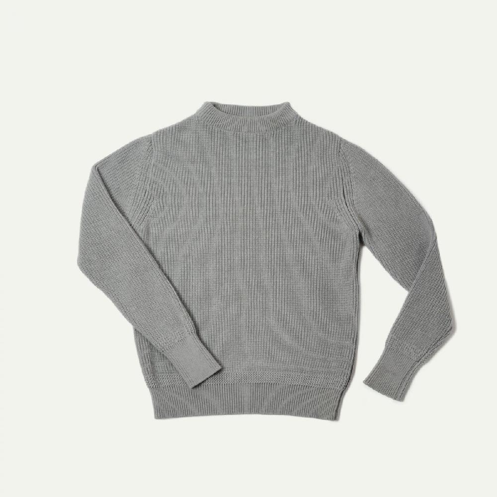 Bleu De Chauffe LE PULL CANCALE - Le Pull Marin Pour Homme By Bleu De Chauffe - Gris
