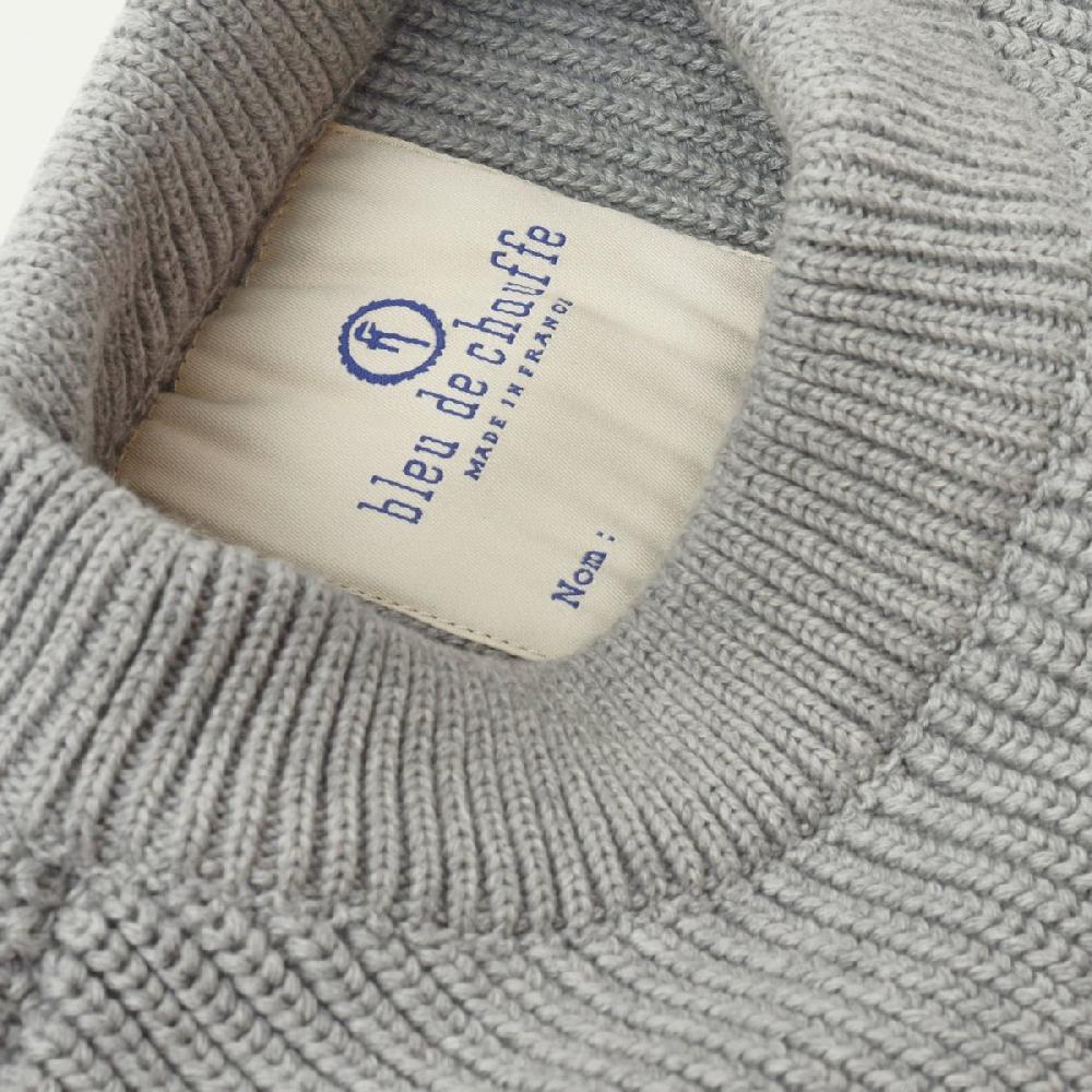 Bleu De Chauffe LE PULL CANCALE - Le Pull Marin Pour Homme By Bleu De Chauffe - Gris