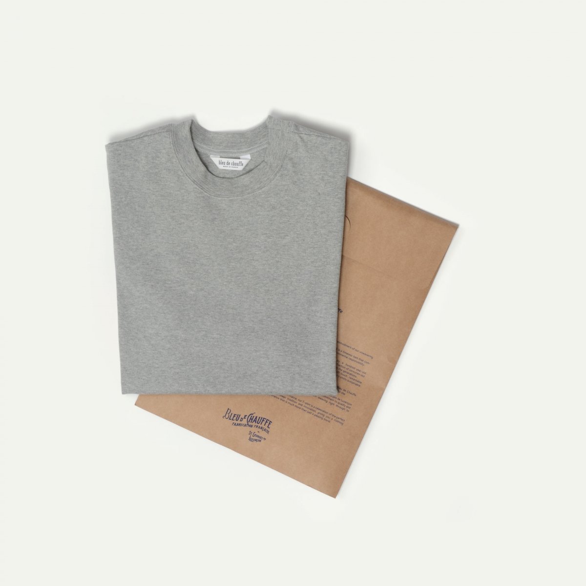 Bleu De Chauffe Le Tee Shirt Français - Heavy Weight Champion - Gris Chiné