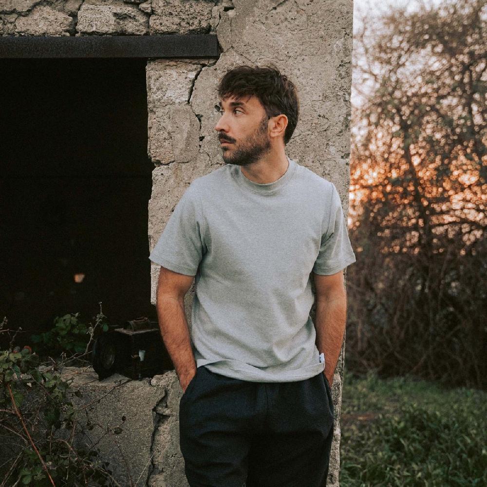 Bleu De Chauffe Le Tee Shirt Français - Heavy Weight Champion - Gris Chiné